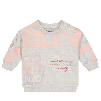 Kenzo K05410 Babypullover Hellgrau Bild von Kenzo K05410 Babypullover Hellgrau