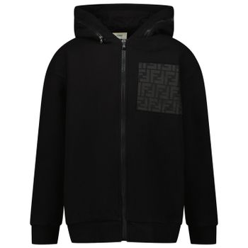 Fendi JMH151 AG3N kindertrui zwart Afbeelding van Fendi JMH151 AG3N kindertrui zwart