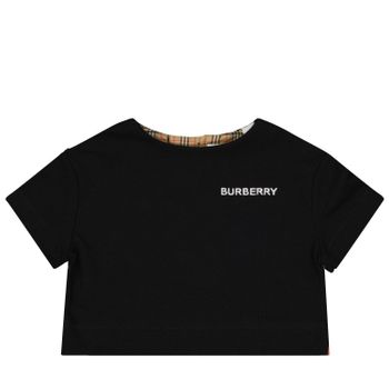 Burberry 8053577 baby t-shirt zwart Afbeelding van Burberry 8053577 baby t-shirt zwart