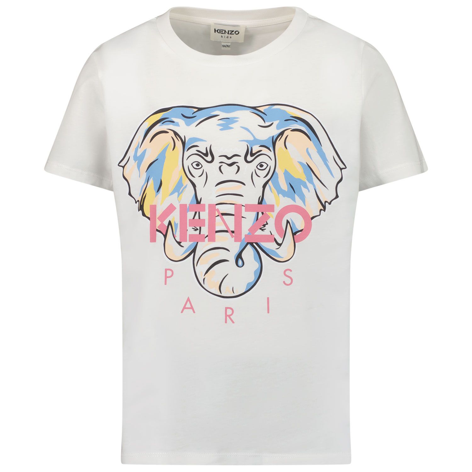 Picture of Kenzo K15479 kids t-shirt off white