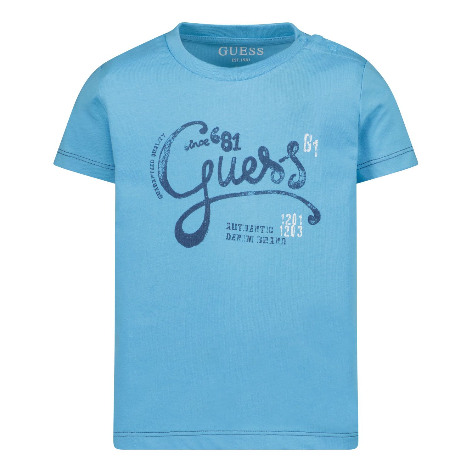 Afbeelding van Guess I2GI02 baby t-shirt turquoise