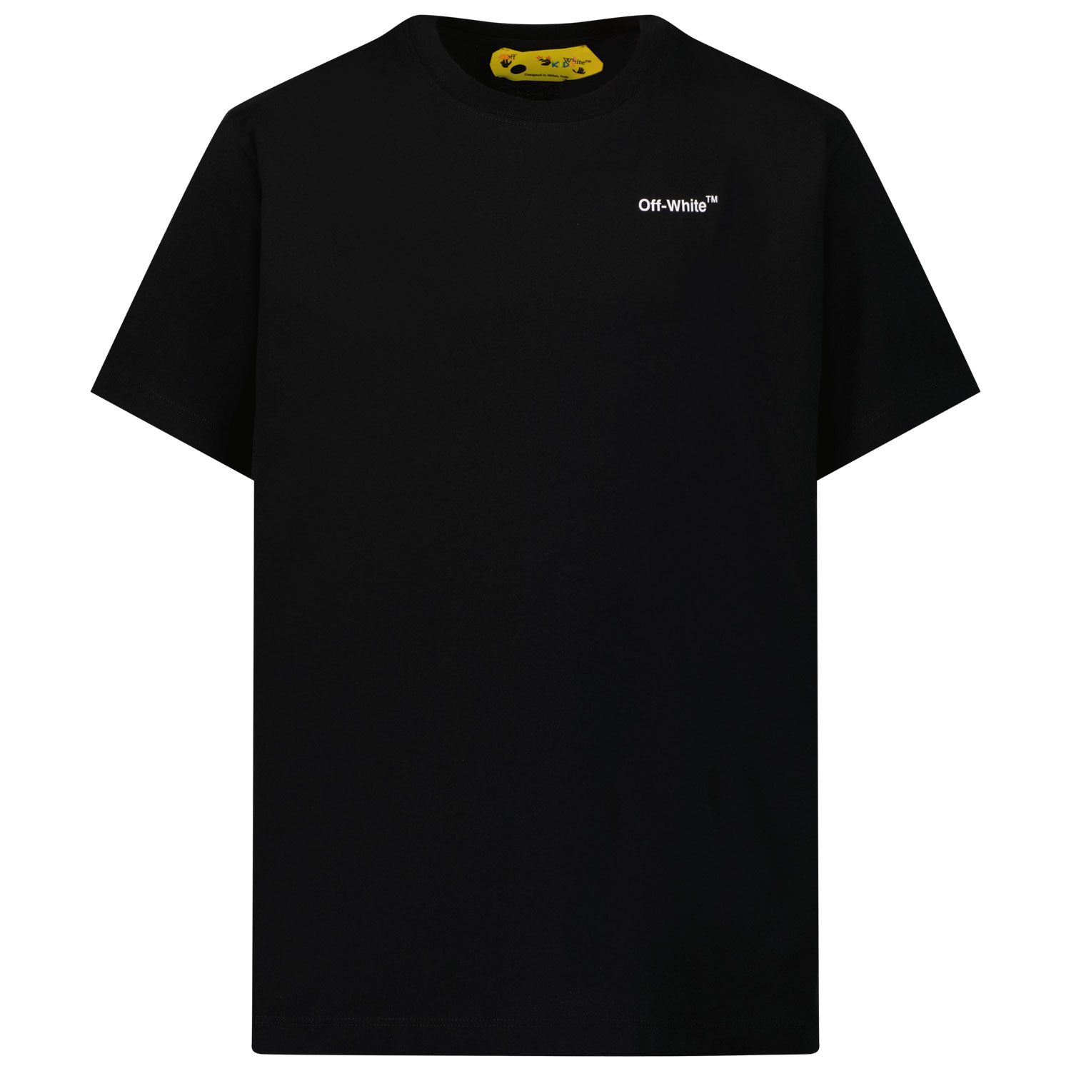 Afbeelding van Off-White OBAA005C99JER001 kinder t-shirt zwart/geel