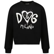 Afbeelding van Dolce & Gabbana L5JW4P G7BBU kindertrui zwart