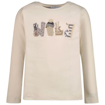 Mayoral 4035 kinder t-shirt off white Afbeelding van Mayoral 4035 kinder t-shirt off white