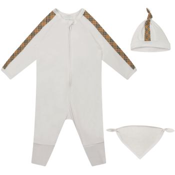 Burberry 8048407 Babystrampelanzug Weiß Bild von Burberry 8048407 Babystrampelanzug Weiß