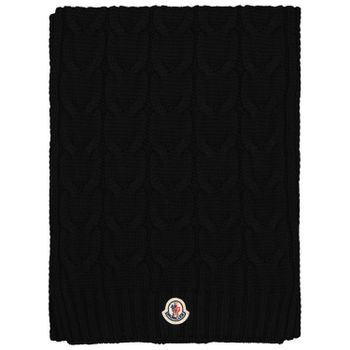 Moncler 9543C0001204S02 kinder sjaal zwart Afbeelding van Moncler 9543C0001204S02 kinder sjaal zwart