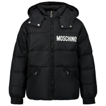 Moschino HUS02H kinderjas zwart Afbeelding van Moschino HUS02H kinderjas zwart