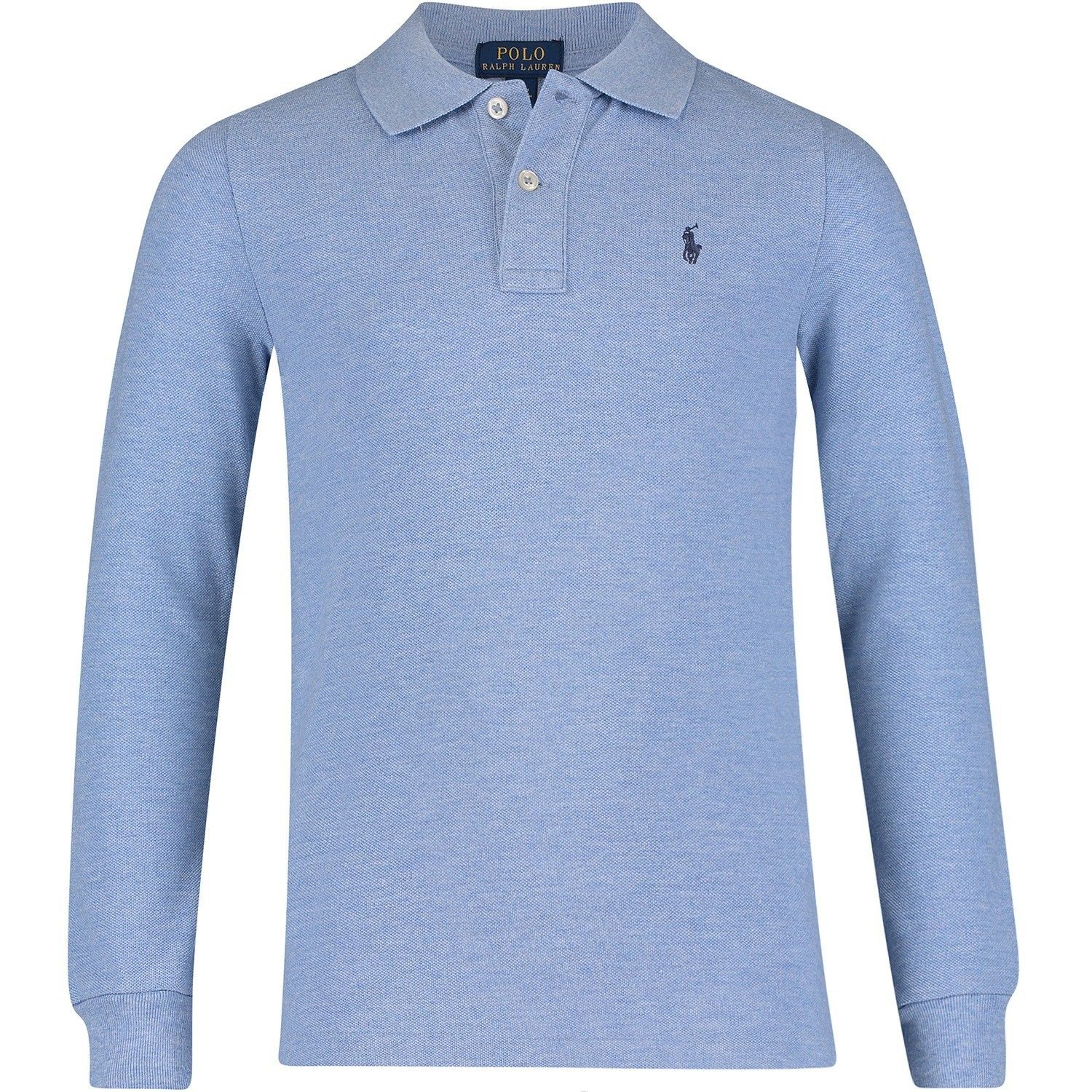 light blue long sleeve ralph lauren polo