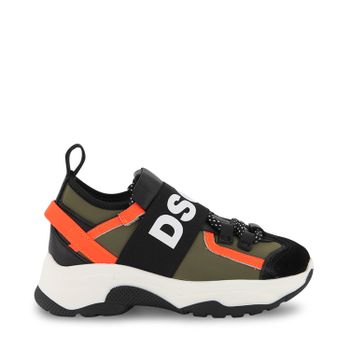 Dsquared2 68556 kindersneakers army/oranje Afbeelding van Dsquared2 68556 kindersneakers army/oranje