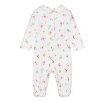 Picture of MonnaLisa 359211 baby playsuit white