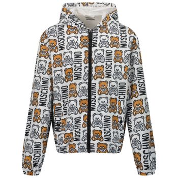 Moschino HUS035 kinderjas wit Afbeelding van Moschino HUS035 kinderjas wit