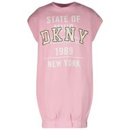 Afbeelding van DKNY D32815 kinderjurk licht roze