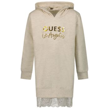 Guess K2YK09 K97E0 kinderjurk beige Afbeelding van Guess K2YK09 K97E0 kinderjurk beige