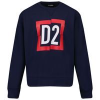Picture of Dsquared2 DQ0819 kids sweater navy
