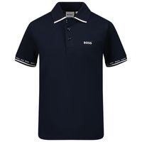 Picture of Boss J25N53 kids polo shirt navy