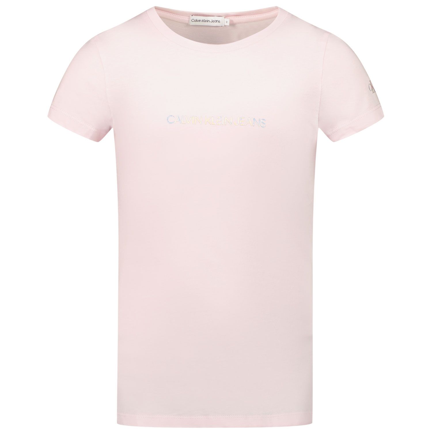 Afbeelding van Calvin Klein IG0IG00615 kinder t-shirt roze