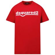 Afbeelding van Dsquared2 DQ0513 kinder t-shirt rood