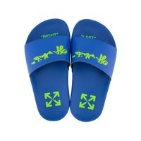 Picture of Off-White OBIC001S22MAT001 kids flipflops blue