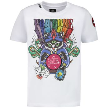 My Brand 001A0011 kinder t-shirt wit Afbeelding van My Brand 001A0011 kinder t-shirt wit