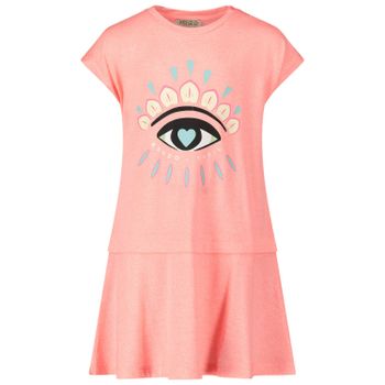Kenzo 30017 babyjurkje fluor roze Afbeelding van Kenzo 30017 babyjurkje fluor roze
