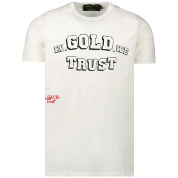 In Gold We Trust IGWT014 heren t-shirt wit Afbeelding van In Gold We Trust IGWT014 heren t-shirt wit