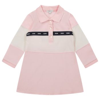 Boss J92061 babyjurkje licht roze Afbeelding van Boss J92061 babyjurkje licht roze