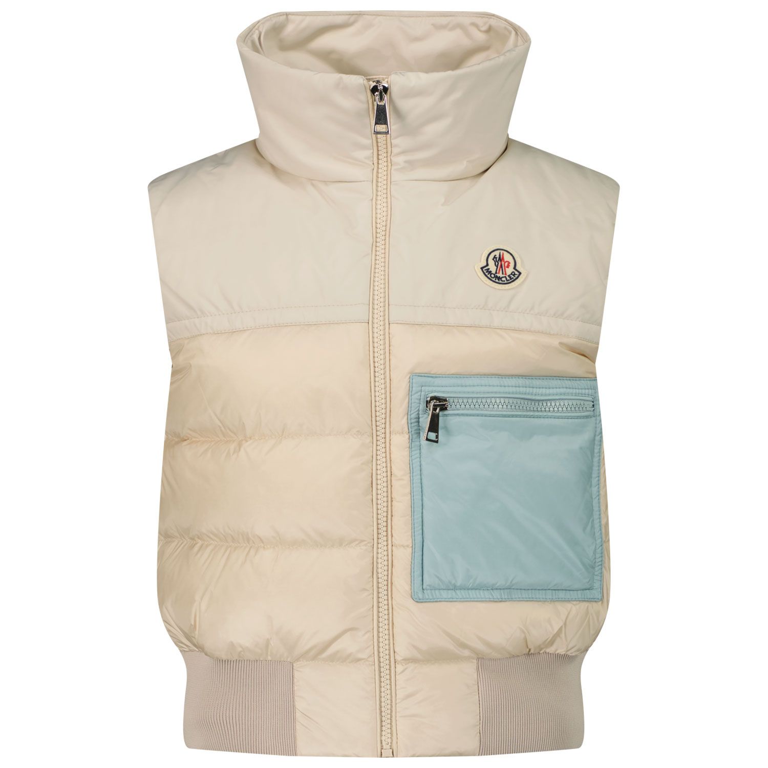 Picture of Moncler 1A00017 kids bodywarmer beige