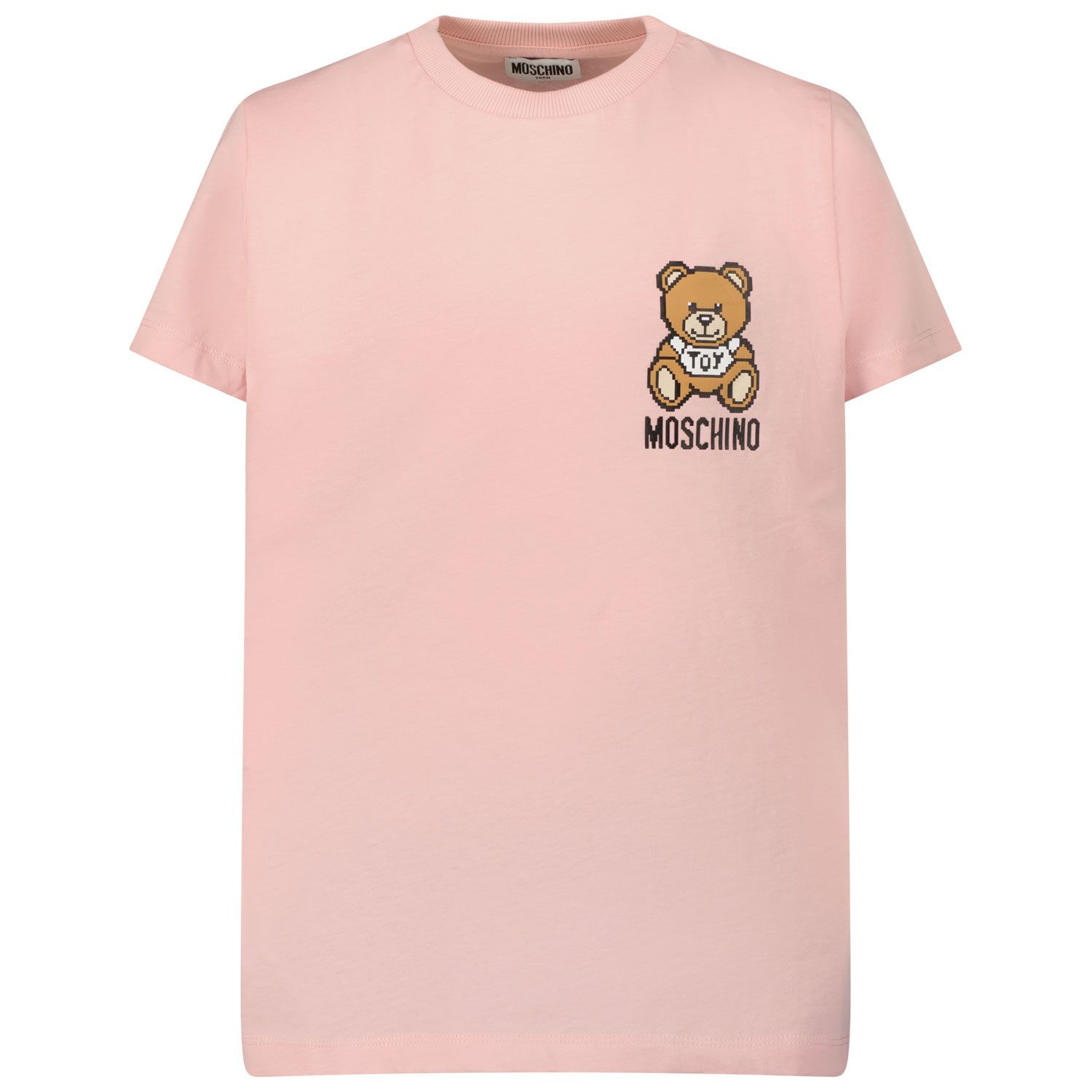 Picture of Moschino HNM03F kids t-shirt light pink