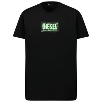 Diesel J00112 Kindershirt Schwarz Bild von Diesel J00112 Kindershirt Schwarz