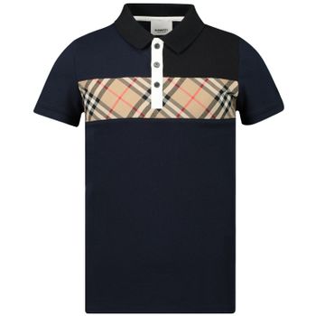 Burberry 8010023 kinder polo navy Afbeelding van Burberry 8010023 kinder polo navy