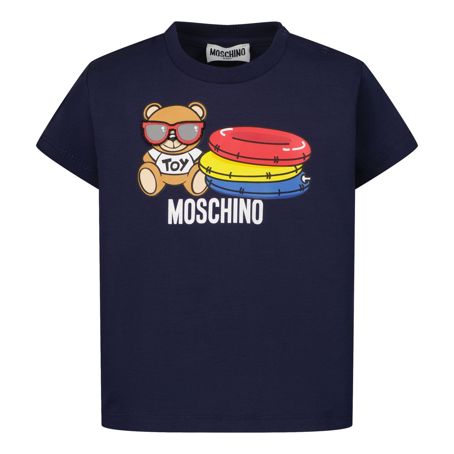 Afbeelding van Moschino MOM02R baby t-shirt navy