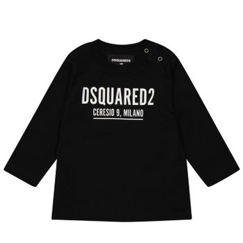 Dsquared2 DQ1298 baby t-shirt zwart Afbeelding van Dsquared2 DQ1298 baby t-shirt zwart