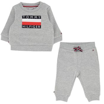 Tommy Hilfiger KN0KN01121 baby joggingpak grijs Afbeelding van Tommy Hilfiger KN0KN01121 baby joggingpak grijs