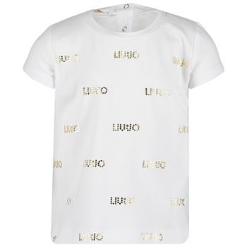 Liu Jo H19067 baby t-shirt wit/goud Afbeelding van Liu Jo H19067 baby t-shirt wit/goud