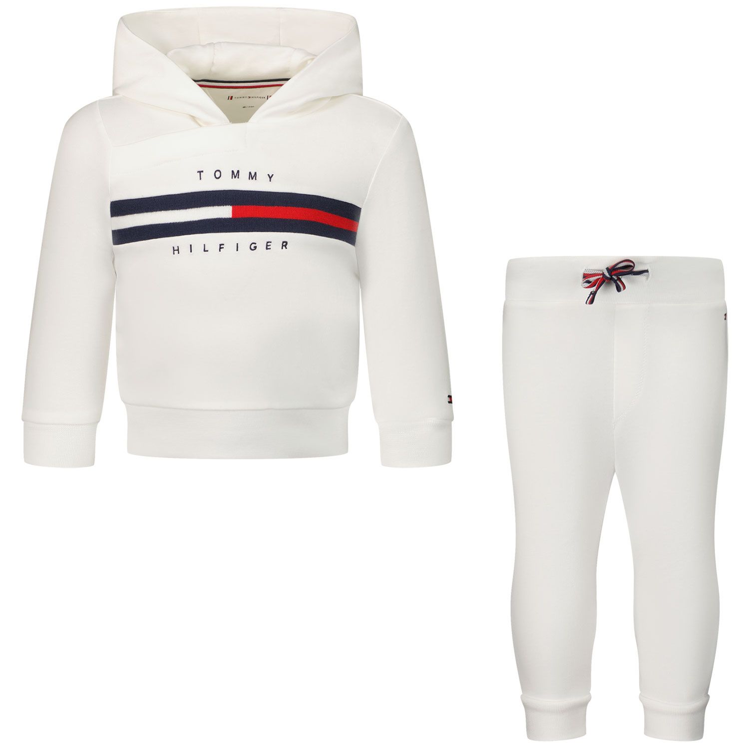 Picture of Tommy Hilfiger KN0KN01389 baby sweatsuit white