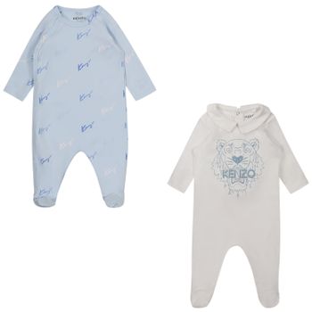 Kenzo K90031 Babystrampelanzug Hellblau Bild von Kenzo K90031 Babystrampelanzug Hellblau