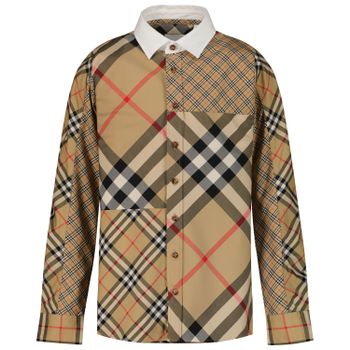 Burberry 8053864 kinder overhemd beige Afbeelding van Burberry 8053864 kinder overhemd beige