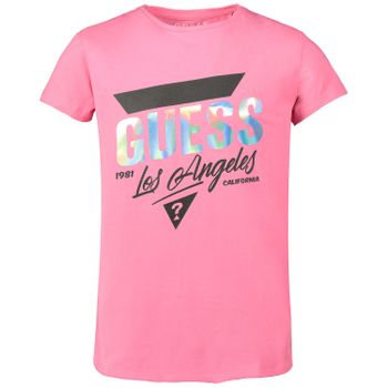 Guess J02I21 kinder t-shirt fuchsia Afbeelding van Guess J02I21 kinder t-shirt fuchsia