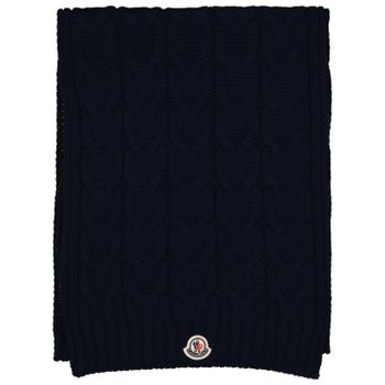 Moncler 9543C0001204S02 kinder sjaal navy Afbeelding van Moncler 9543C0001204S02 kinder sjaal navy