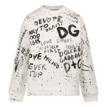 Dolce & Gabbana L1JW7O G7BJR baby trui wit Afbeelding van Dolce & Gabbana L1JW7O G7BJR baby trui wit