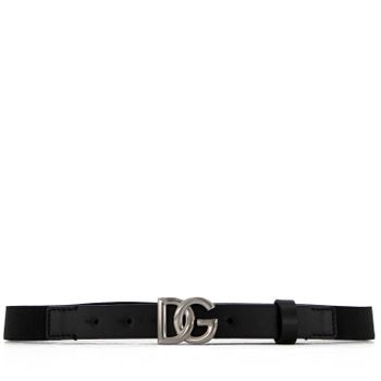 Dolce & Gabbana EC0076 AQ616 Kindergürtel Schwarz Bild von Dolce & Gabbana EC0076 AQ616 Kindergürtel Schwarz