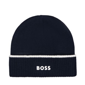 Boss J01131 babymutsje navy Afbeelding van Boss J01131 babymutsje navy