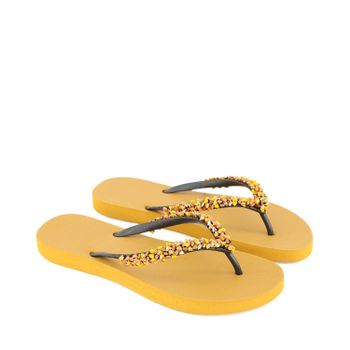 UZURII HONEY dames slippers oker Afbeelding van UZURII HONEY dames slippers oker