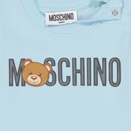 Afbeelding van Moschino MOO00ELBA12 baby t-shirt licht blauw