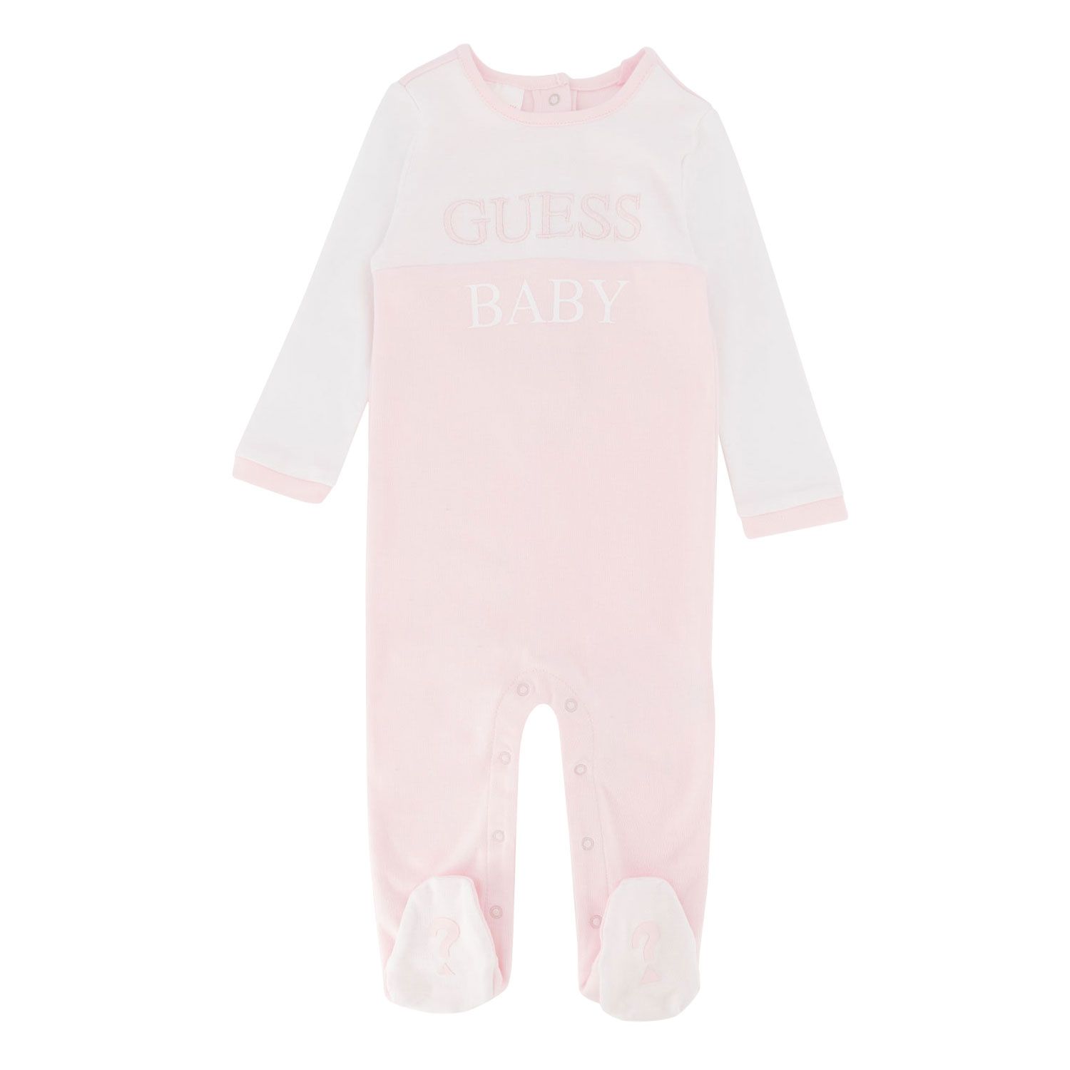 Picture of Guess H2RW00 KA6W0 baby playsuit light pink