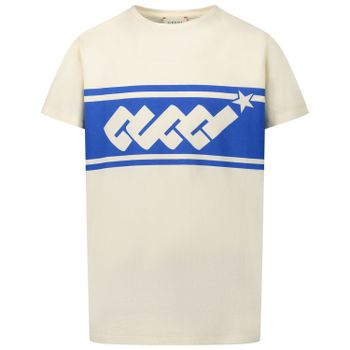 Gucci 547559 XJB4Y kinder t-shirt cobalt blauw/wit Afbeelding van Gucci 547559 XJB4Y kinder t-shirt cobalt blauw/wit