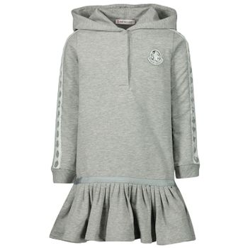 Moncler 8I70710 babyjurkje licht grijs Afbeelding van Moncler 8I70710 babyjurkje licht grijs