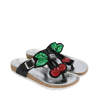 MonnaLisa 8C5013 kinderslippers zwart Afbeelding van MonnaLisa 8C5013 kinderslippers zwart