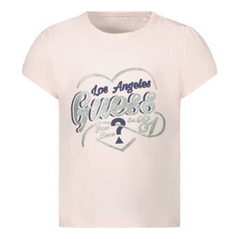 Guess A01I05 baby t-shirt licht roze Afbeelding van Guess A01I05 baby t-shirt licht roze