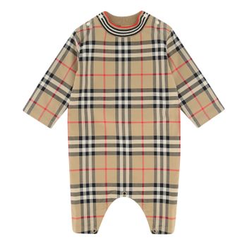 Burberry 8036579 Babystrampelanzug Beige Bild von Burberry 8036579 Babystrampelanzug Beige
